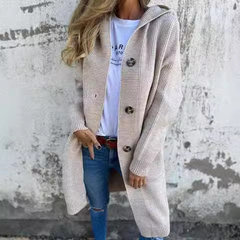 Cardigan Mi-Long Léger Gris - Belle Femme Paris